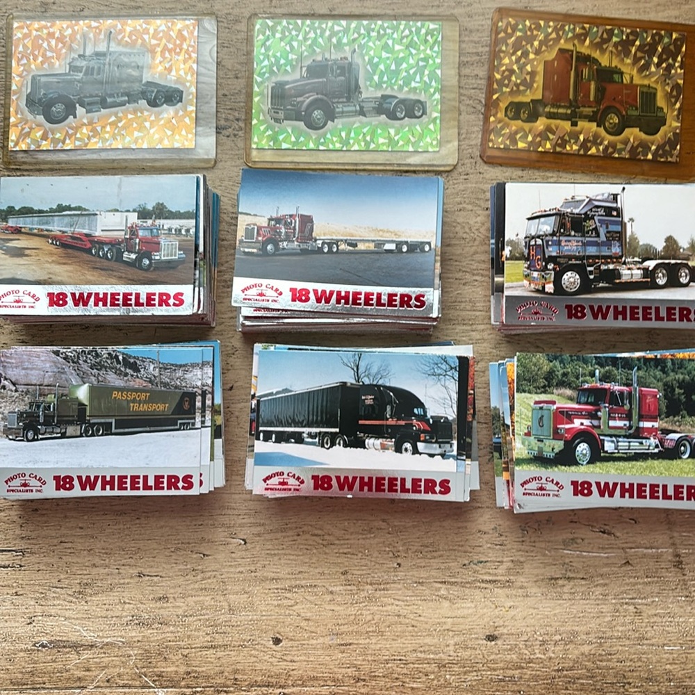 18 Wheelers Photo Trading Cards